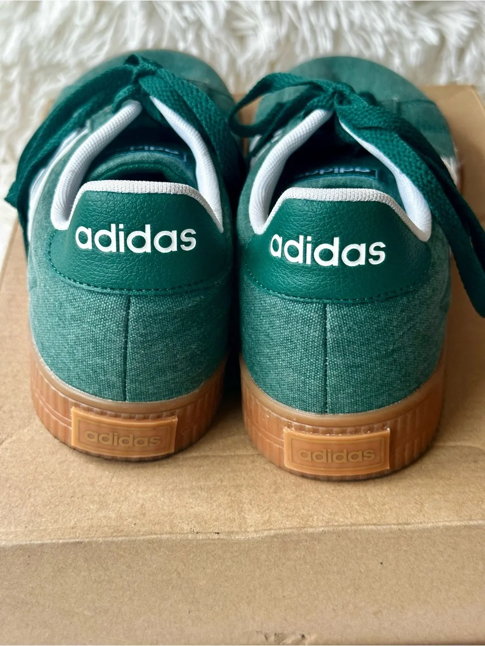 ADIDAS Daily 3.0 Collegiate Green White Gum Sole Sneakers Men’s Size 9 IF7487